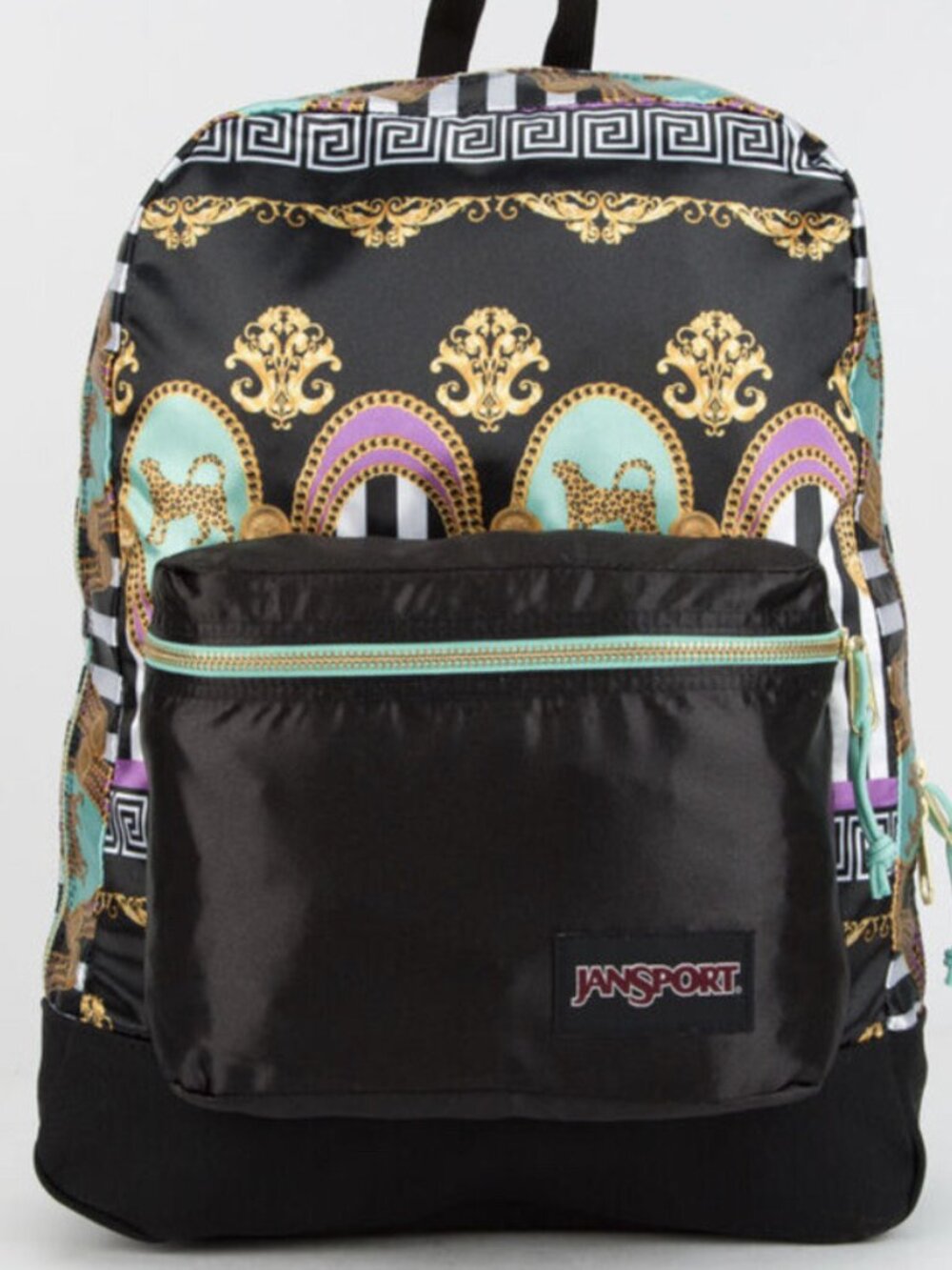 JanSport Super FX Livin Lavish Backpack Black Satin School Travel JS0A2SDR5Q2 - Picture 5 of 7